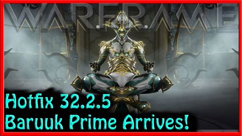 baruuk prime|Lua’s Prey: Baruuk Prime: Hotfix 32.2.5 : r/Warframe .